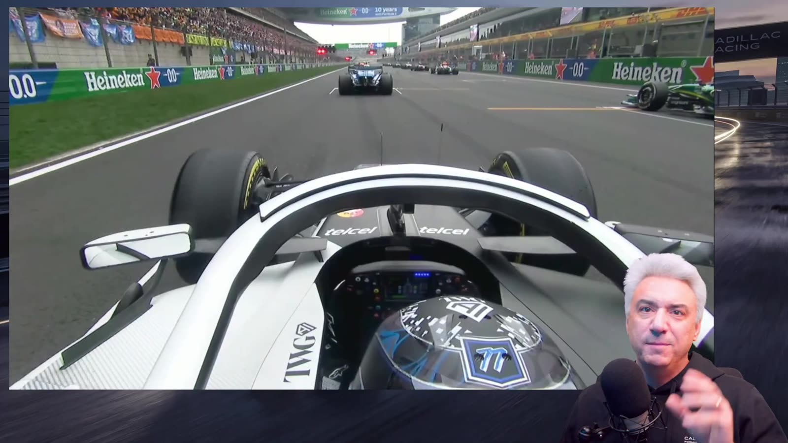 Mercedes 1-2 finish montage from the opening graphic
